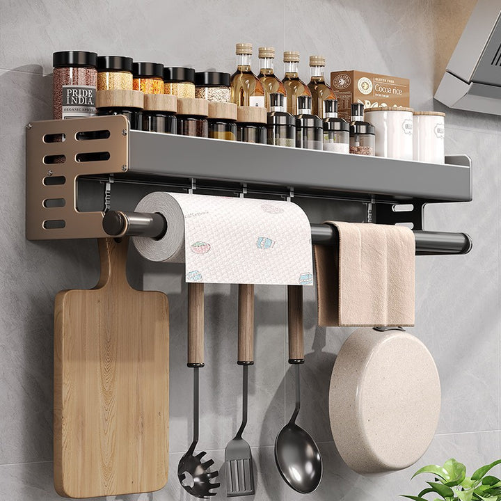Gun Gray Kitchen Storage Rack