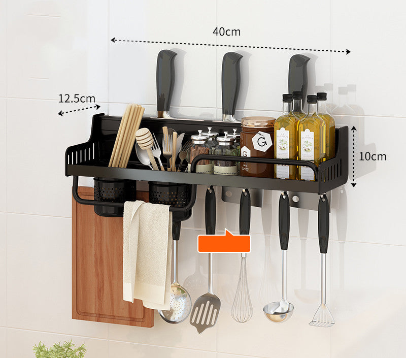 Kitchen Wall-mounted Multifunctional Storage Rack