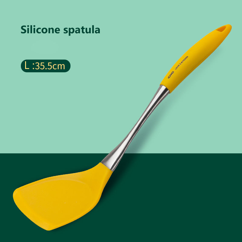 Stainless Steel Silicone Spatula Spoon