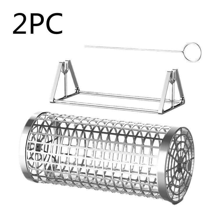 Portable Barbecue Net Rolling Grill
