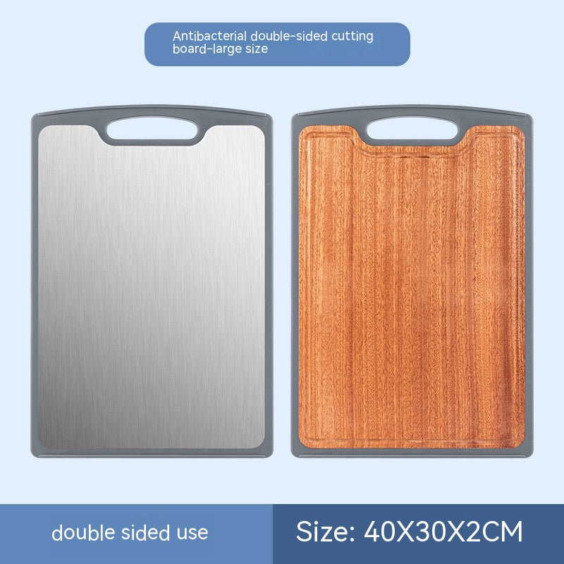 Antibacterial Stainless Steel Ebony Cutting Board