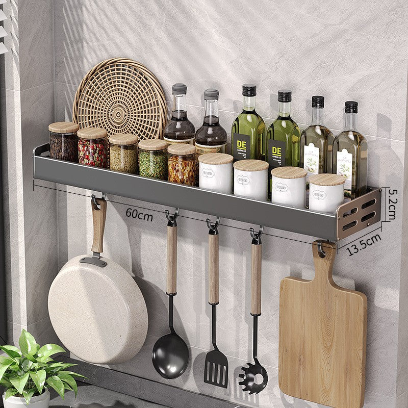Gun Gray Kitchen Storage Rack