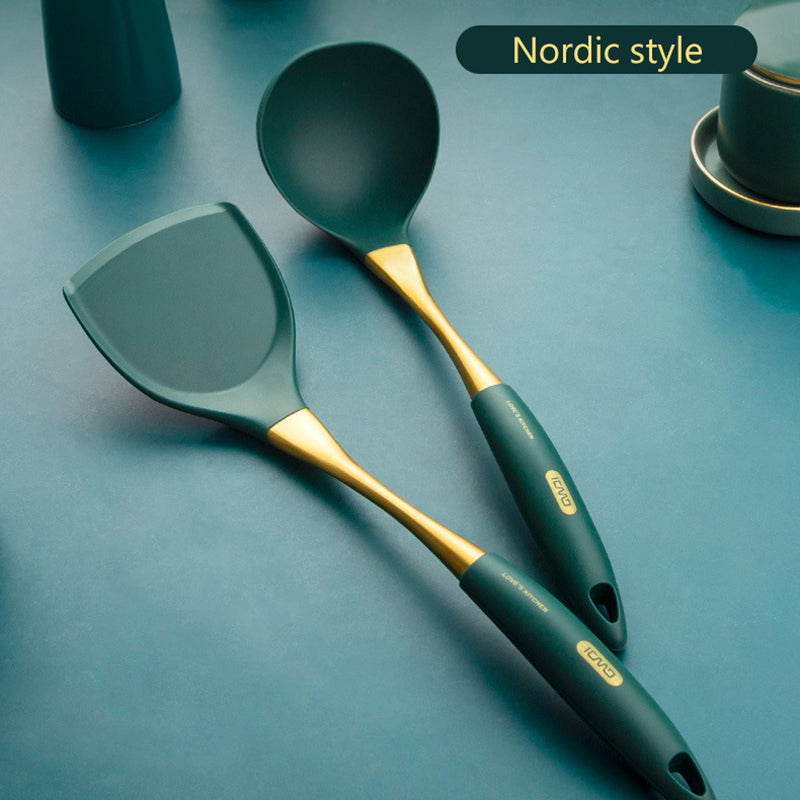 Stainless Steel Silicone Spatula Spoon