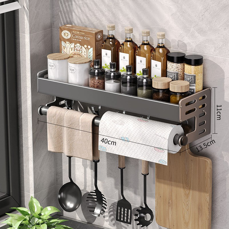 Gun Gray Kitchen Storage Rack
