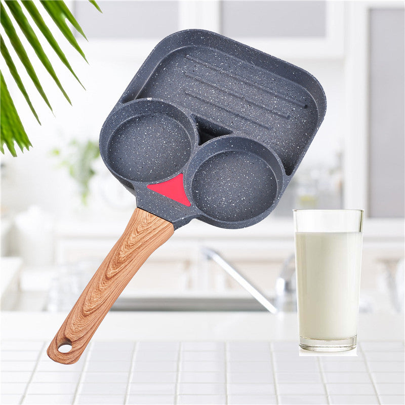 Two-hole Flat Bottom Non-stick Pan