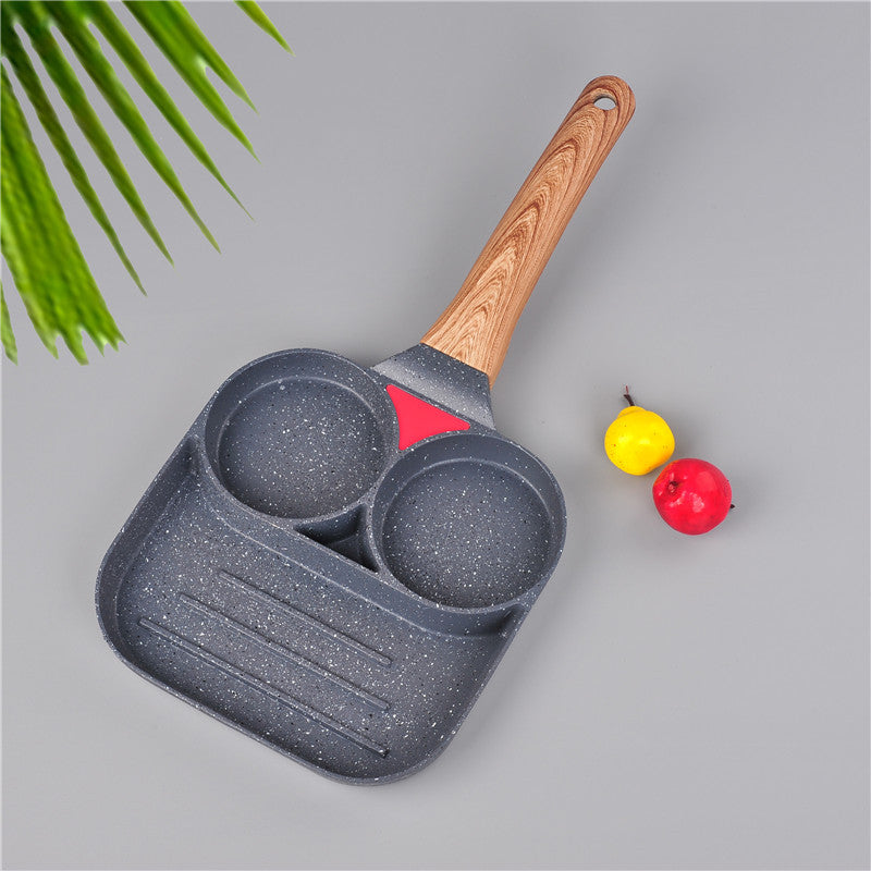 Two-hole Flat Bottom Non-stick Pan