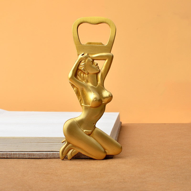 Brass Humanoid Wine Bottle Opener